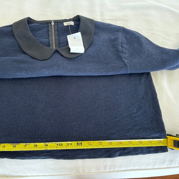 NWT Navy JCrew Factory blouse 2058 Size Med - Picture 5 of 7